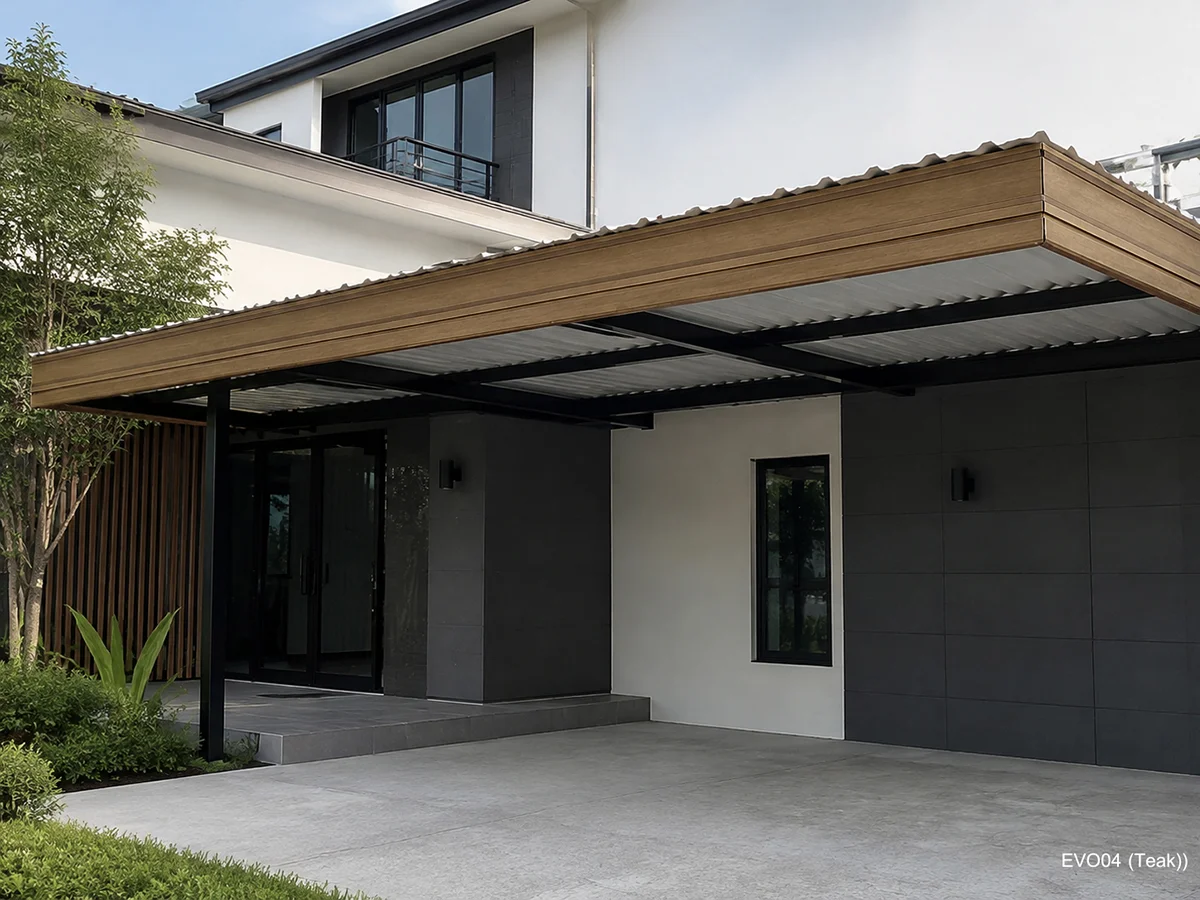 ไม้เชิงชาย ASA Eaves Panel ไม้สังเคราะห์ ไม้เทียมเคลือบ ไม้เชิงชายลายไม้