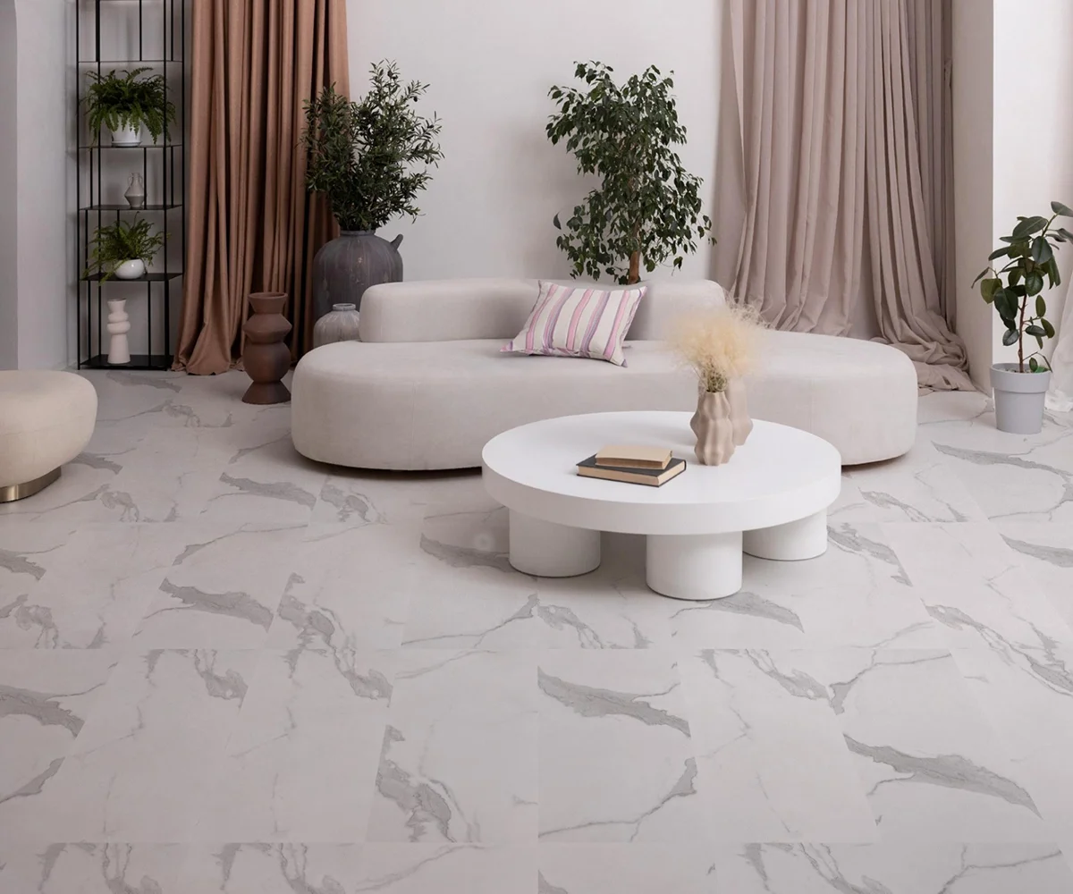 กระเบื้องไวนิล SPC ลายหินอ่อน