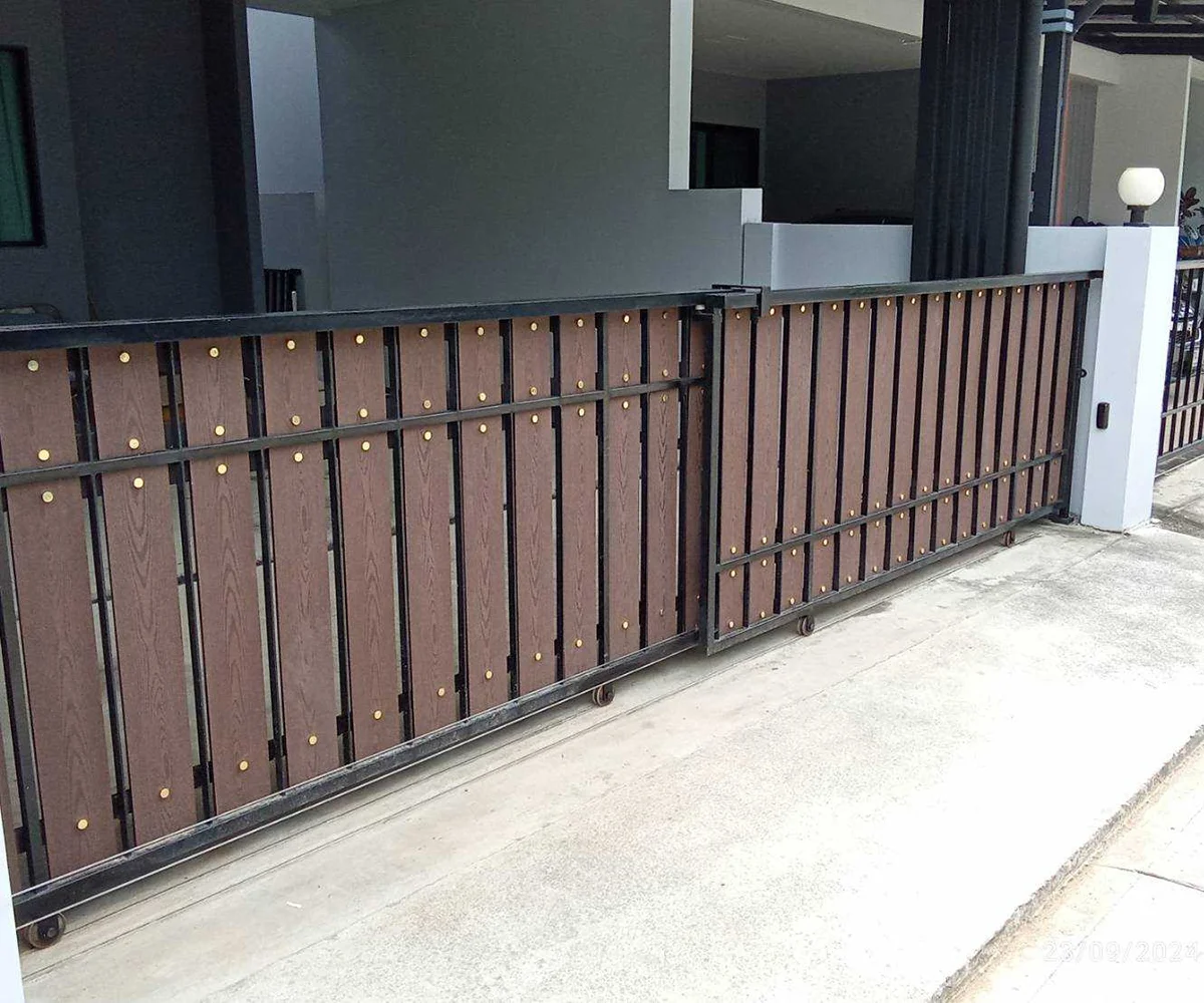 ทำรั้วบ้านด้วยไม้เทียม WPC สำหรับรั้ว