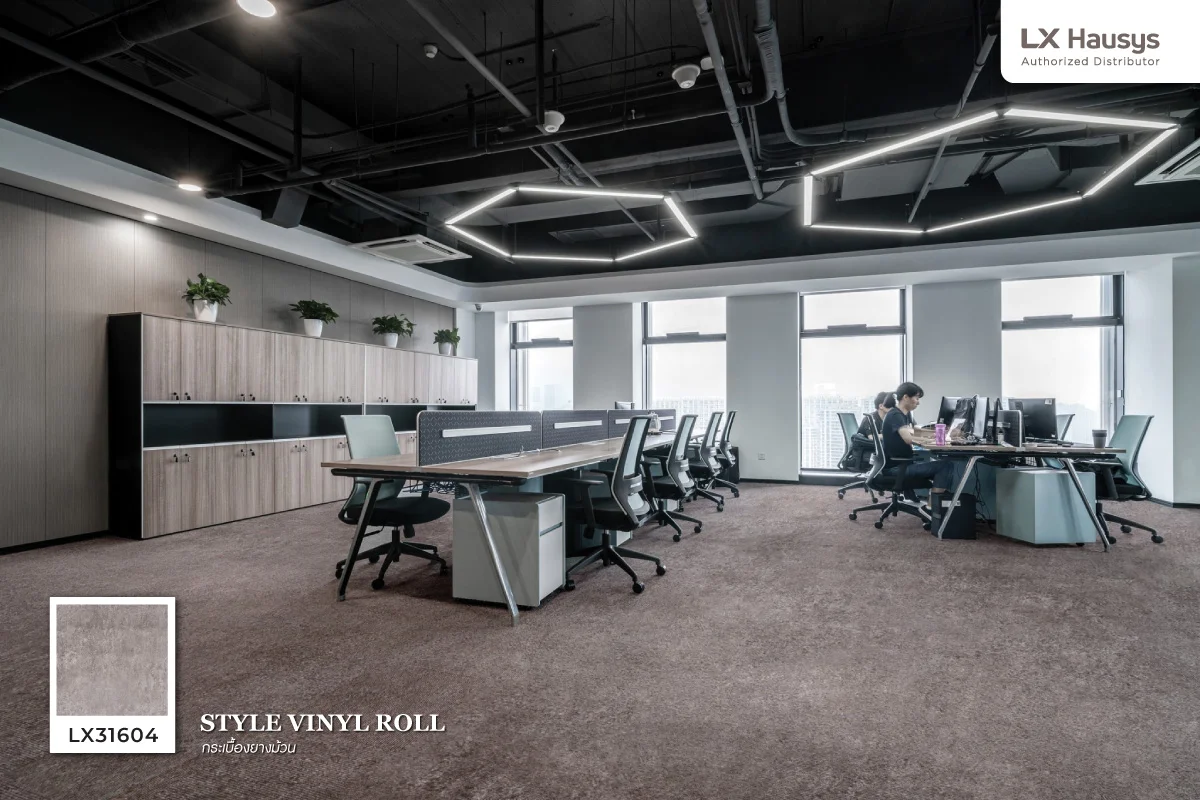 กระเบื้องยาง กระเบื้องไวนิล กระเบื้องยางม้วน LX style vinyl roll