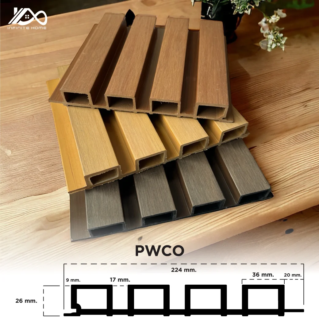 ขายไม้เทียม ราคาถูก facade ไม้ผนัง wallboard ภายนอก