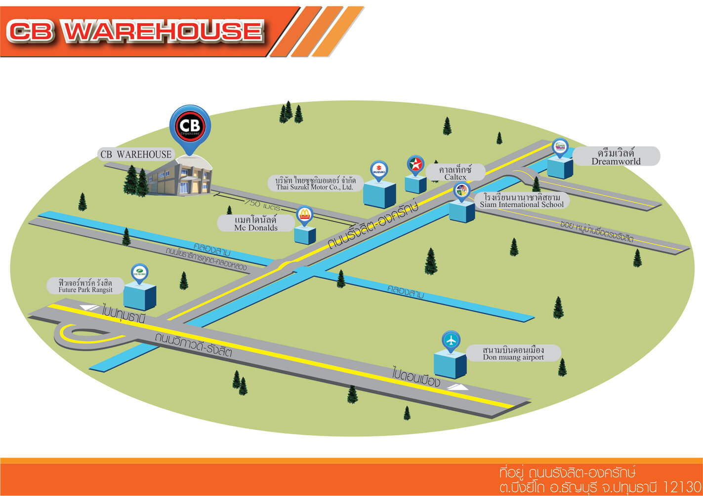 แผนที่โกดังให้เช่า